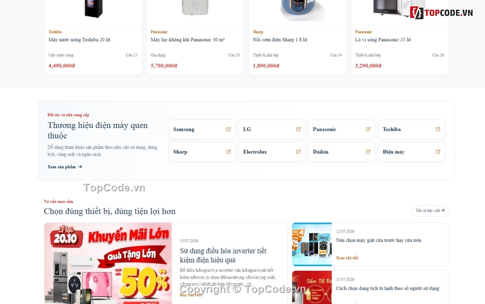 điện máy,website bán hàng,bán website